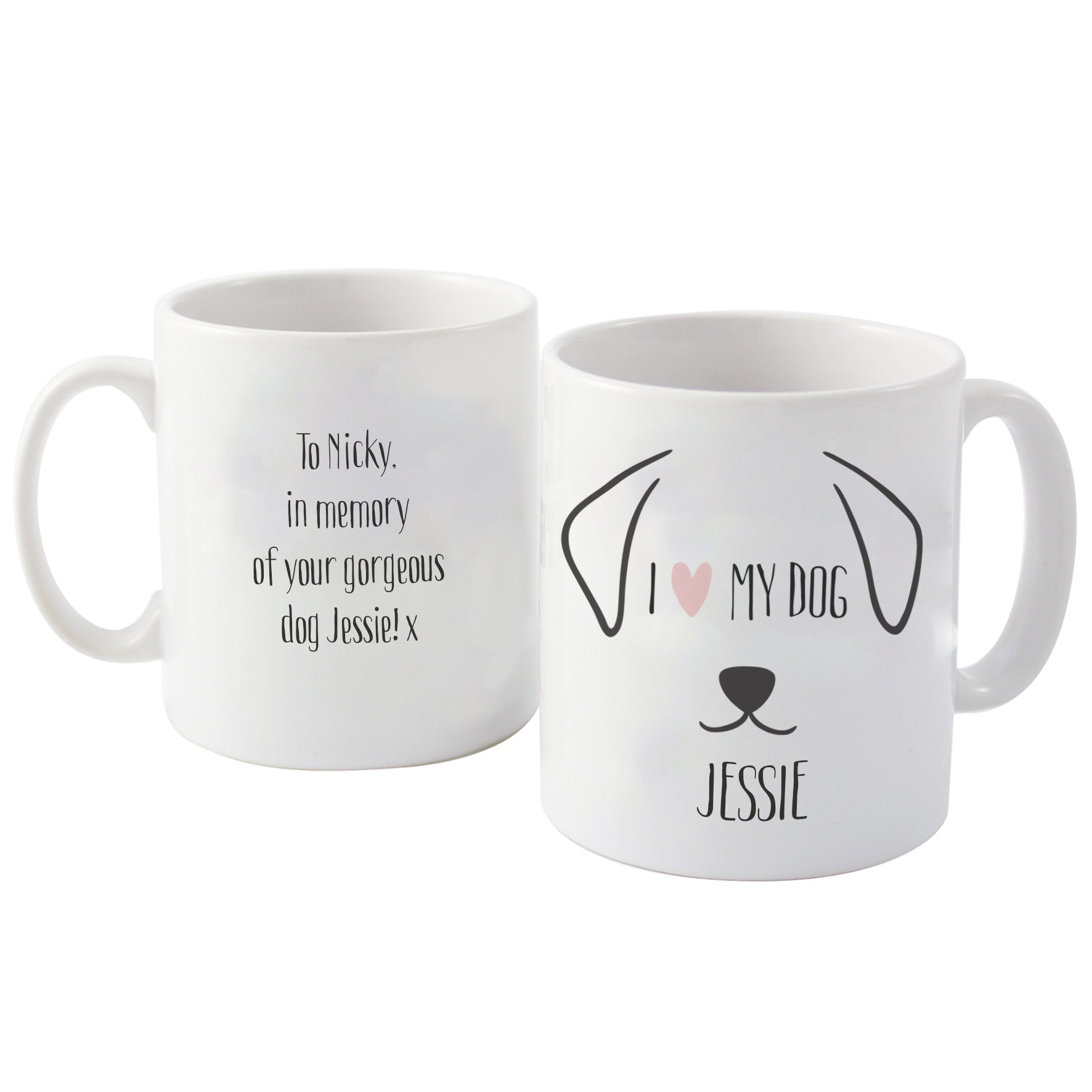 Personalised Dog Features Mug: 5 - Mugs By Gift Moments