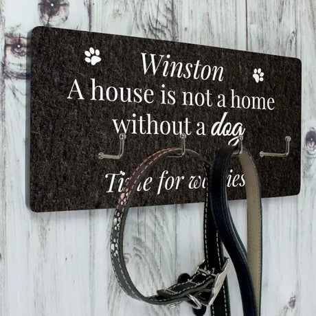 Personalised Dog Lead Hooks: 1 - Signs & Plaques By Gift Moments