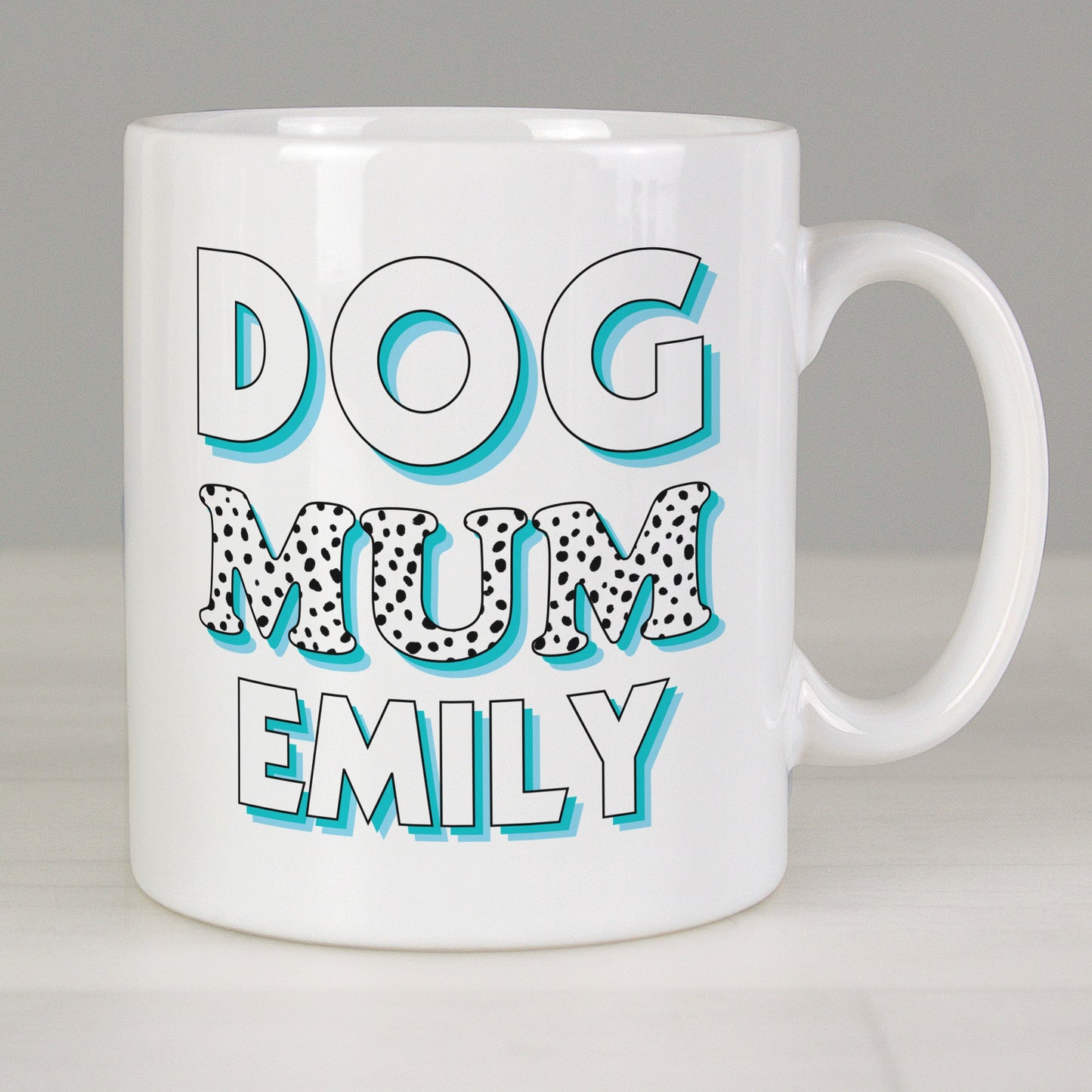 Personalised Dog Mum Blue Spots Mug: 3 - Mugs By Gift Moments
