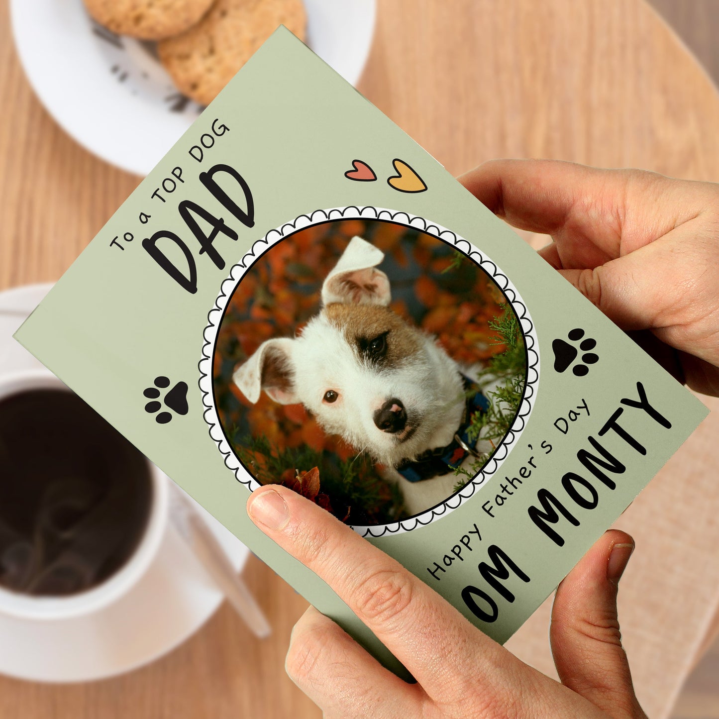 Personalised From the Dog Photo Upload Card: 3 - Greeting Cards By Gift Moments
