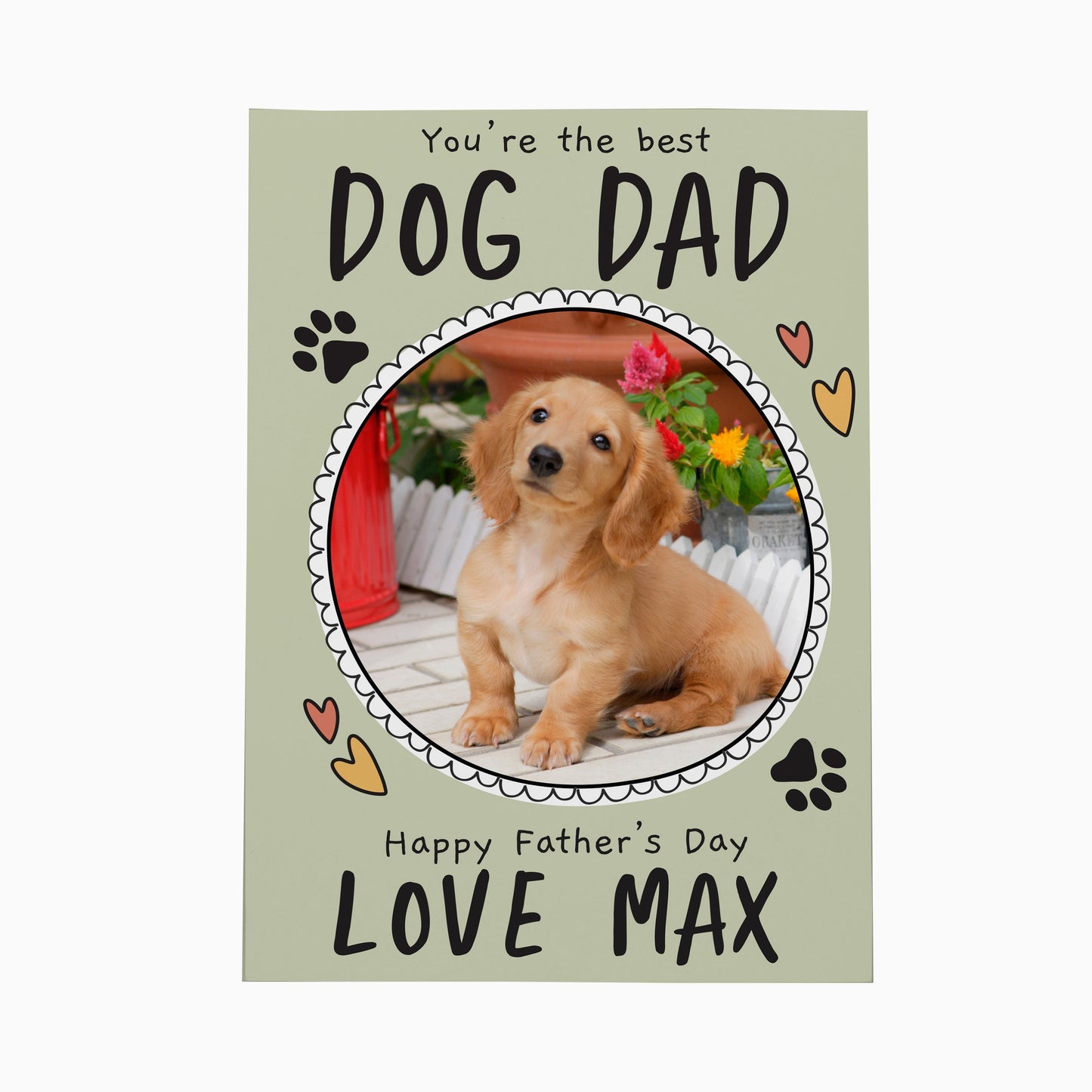 Personalised From the Dog Photo Upload Card: 5 - Greeting Cards By Gift Moments