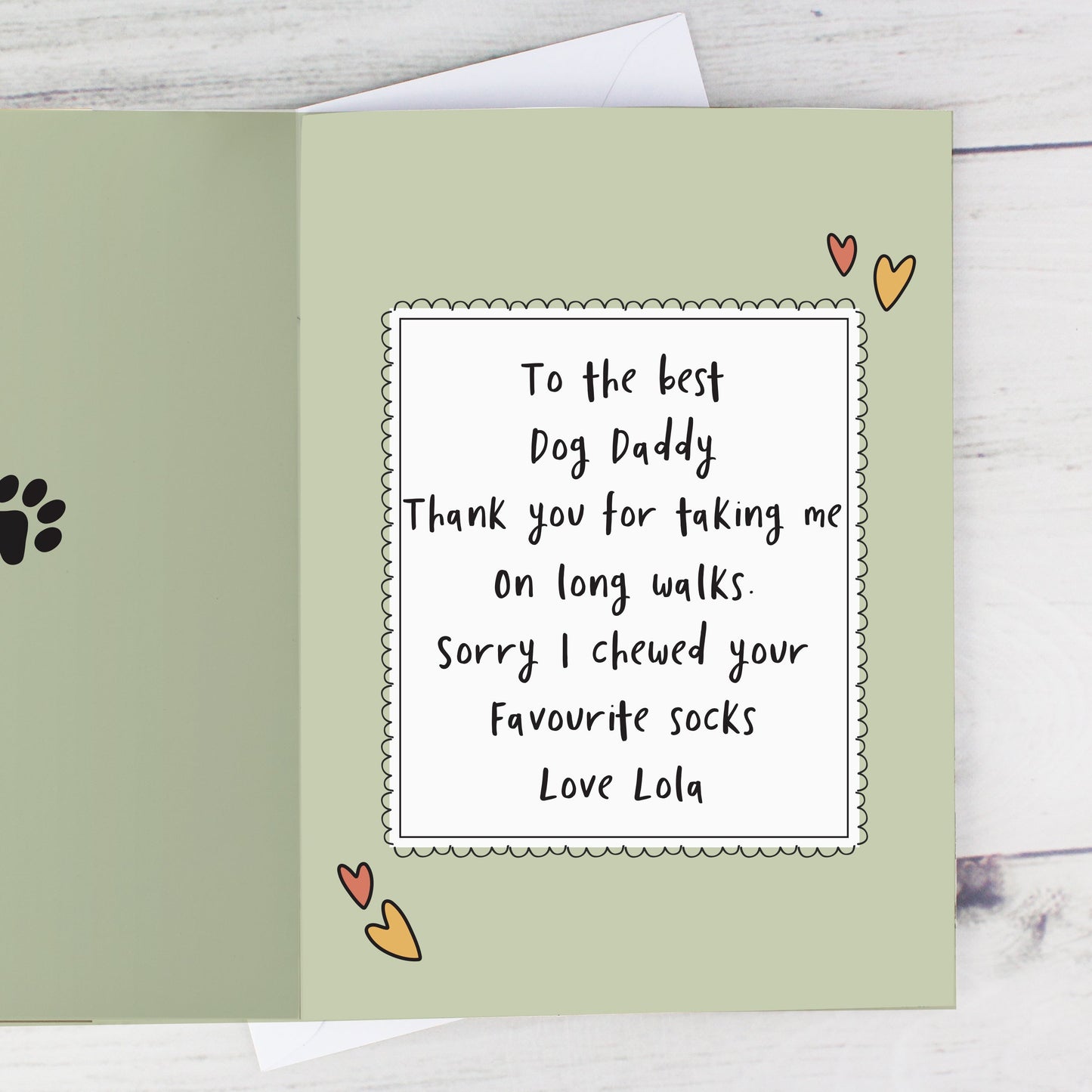 Personalised From the Dog Photo Upload Card: 4 - Greeting Cards By Gift Moments