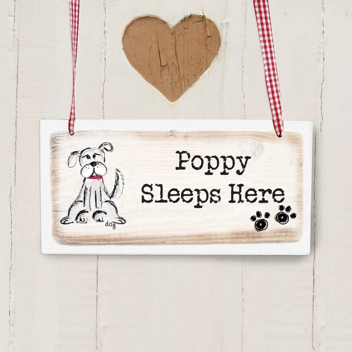 Personalised Wooden Dog Sign: 1 - Signs & Plaques By Gift Moments