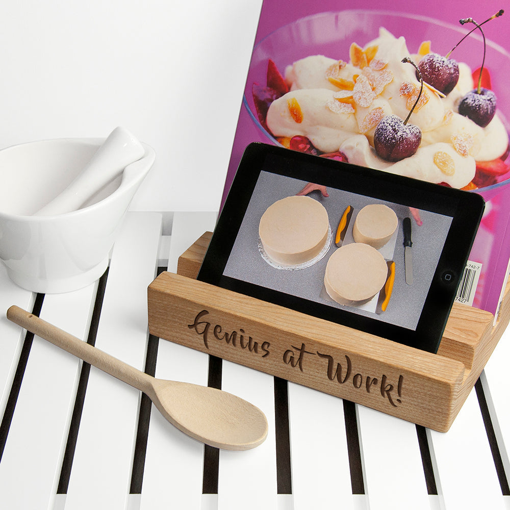 Personalised Double Kitchen Recipe Book or Tablet Holder - Handwriting - Shop Tech Accessories At Gift Moments - 1