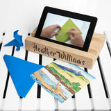 Personalised Double Office Desk Tablet Holder: 2 - Handwriting - Tech Accessories By Gift Moments