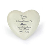Personalised Dove Heart Memorial: 4 - Memorials By Gift Moments