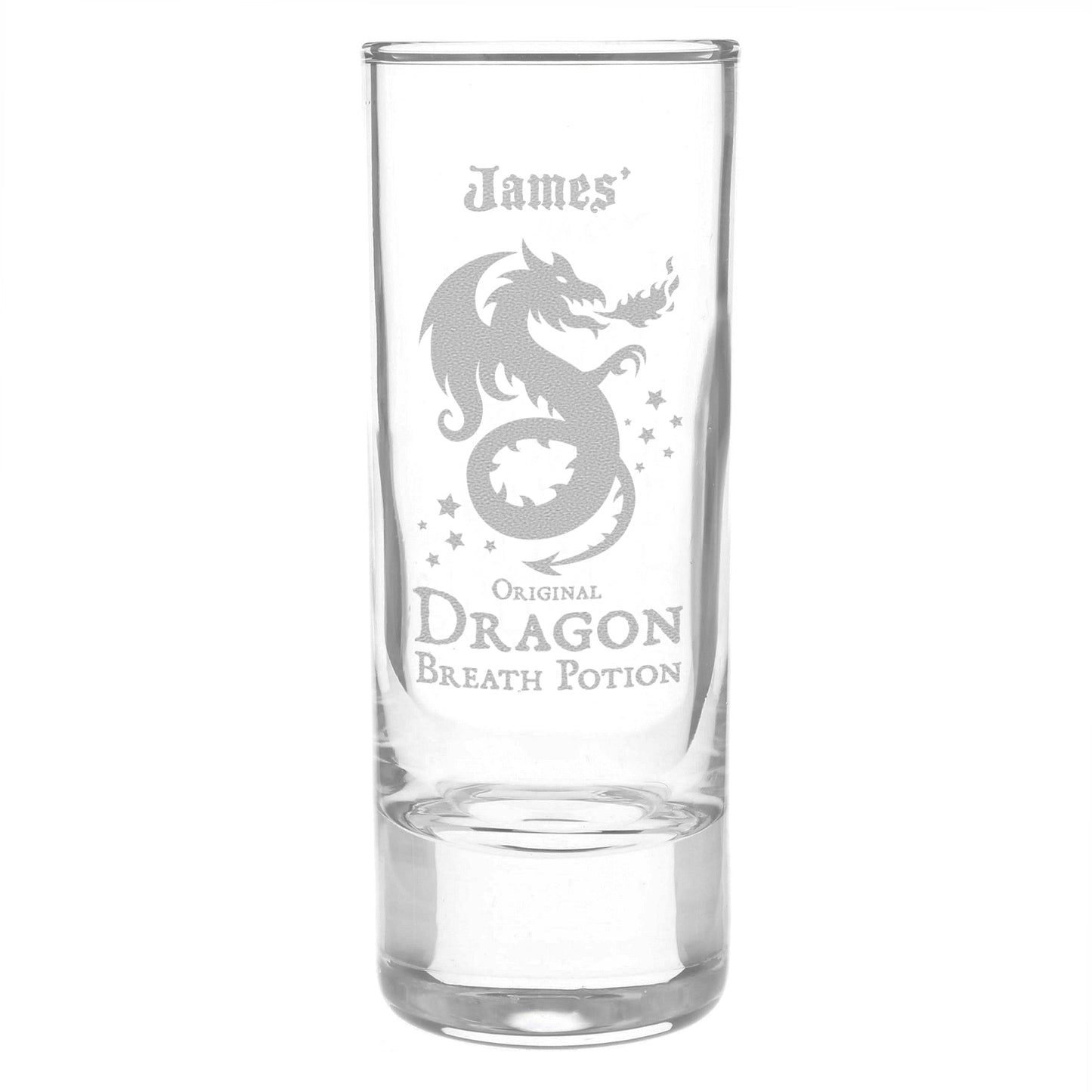Personalised Dragon Breath Potion Shot Glass: 2 - Shot Glasses By Gift Moments