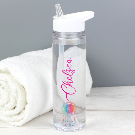 Personalised Dream Catcher Name Only Water Bottle: 4 - Water Bottles By Gift Moments