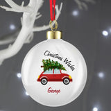 Personalised Driving Home For Christmas Bauble: 2 - Christmas Baubles By Gift Moments