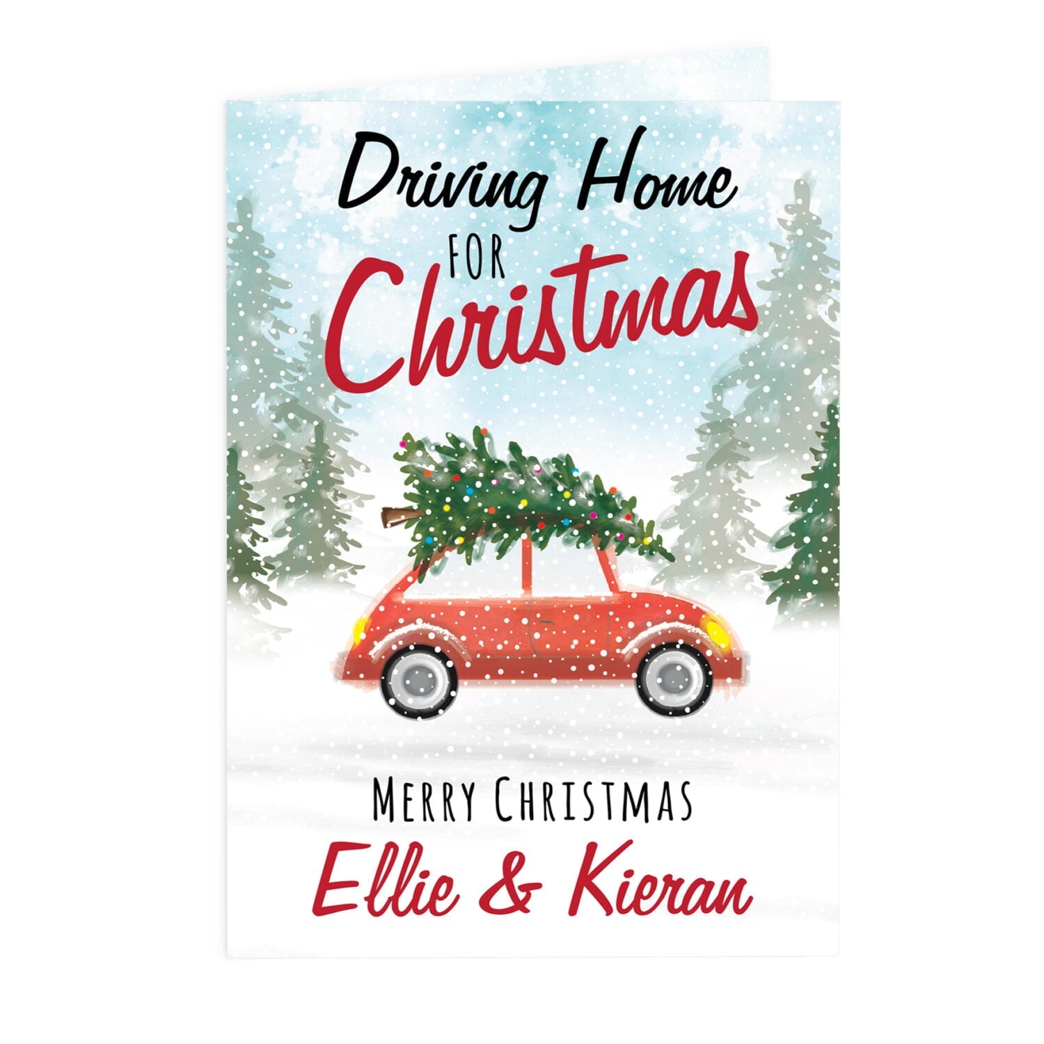 Personalised ’Driving Home For Christmas’’ Card: 3 - Greeting Cards By Gift Moments