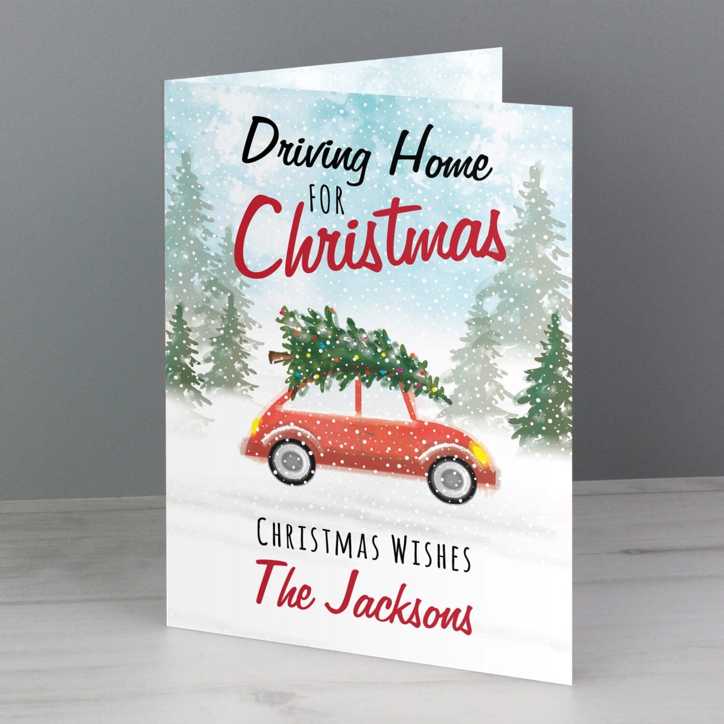 Personalised ’Driving Home For Christmas’’ Card: 2 - Greeting Cards By Gift Moments