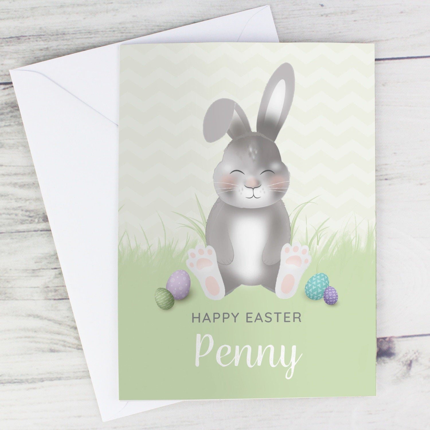 Personalised Easter Bunny Card: 1 - Greeting Cards By Gift Moments
