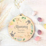Personalised Easter Bunny Wooden Decoration: 4 - Decorations By Gift Moments