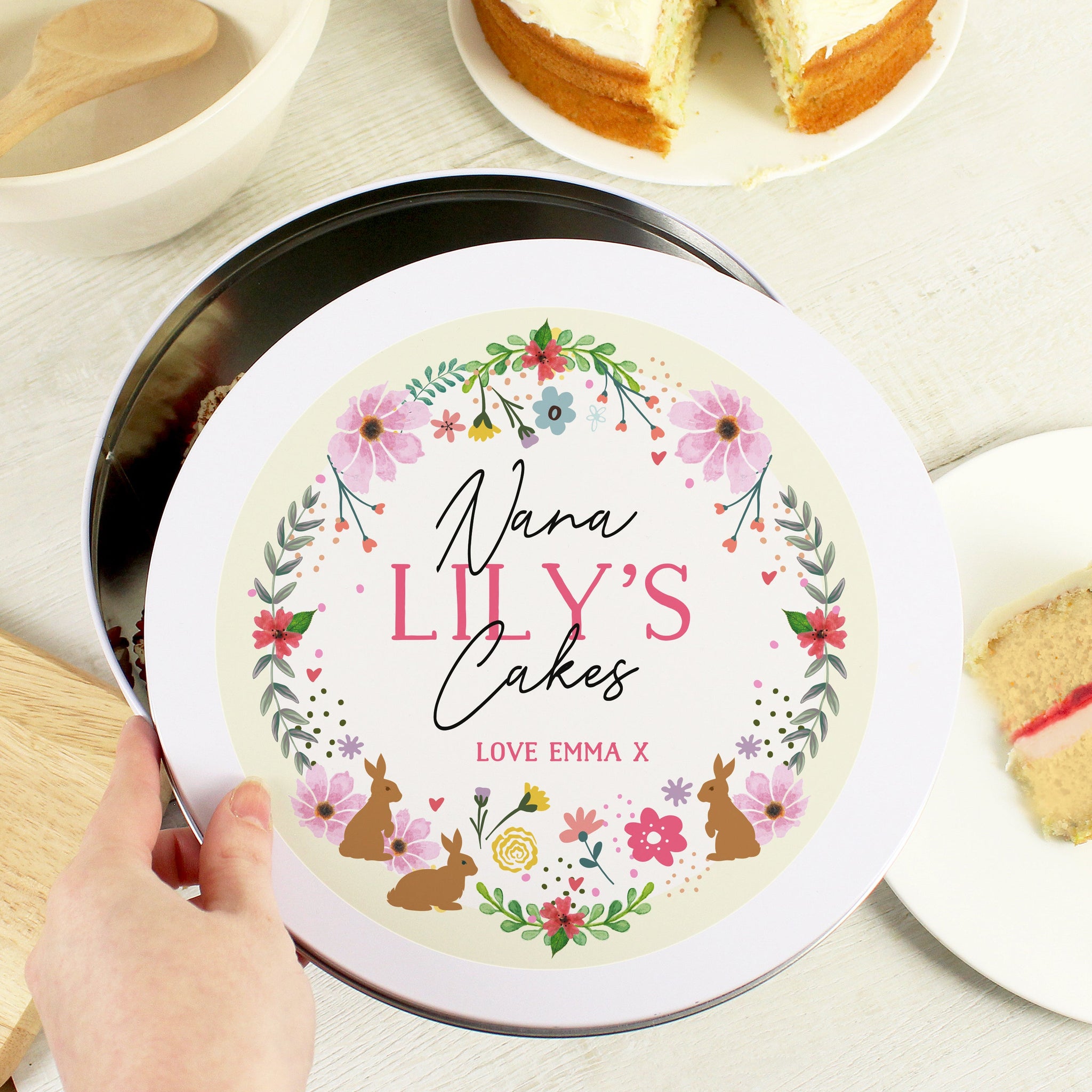 Personalised Easter Cake Tin: 4 - Storage By Gift Moments