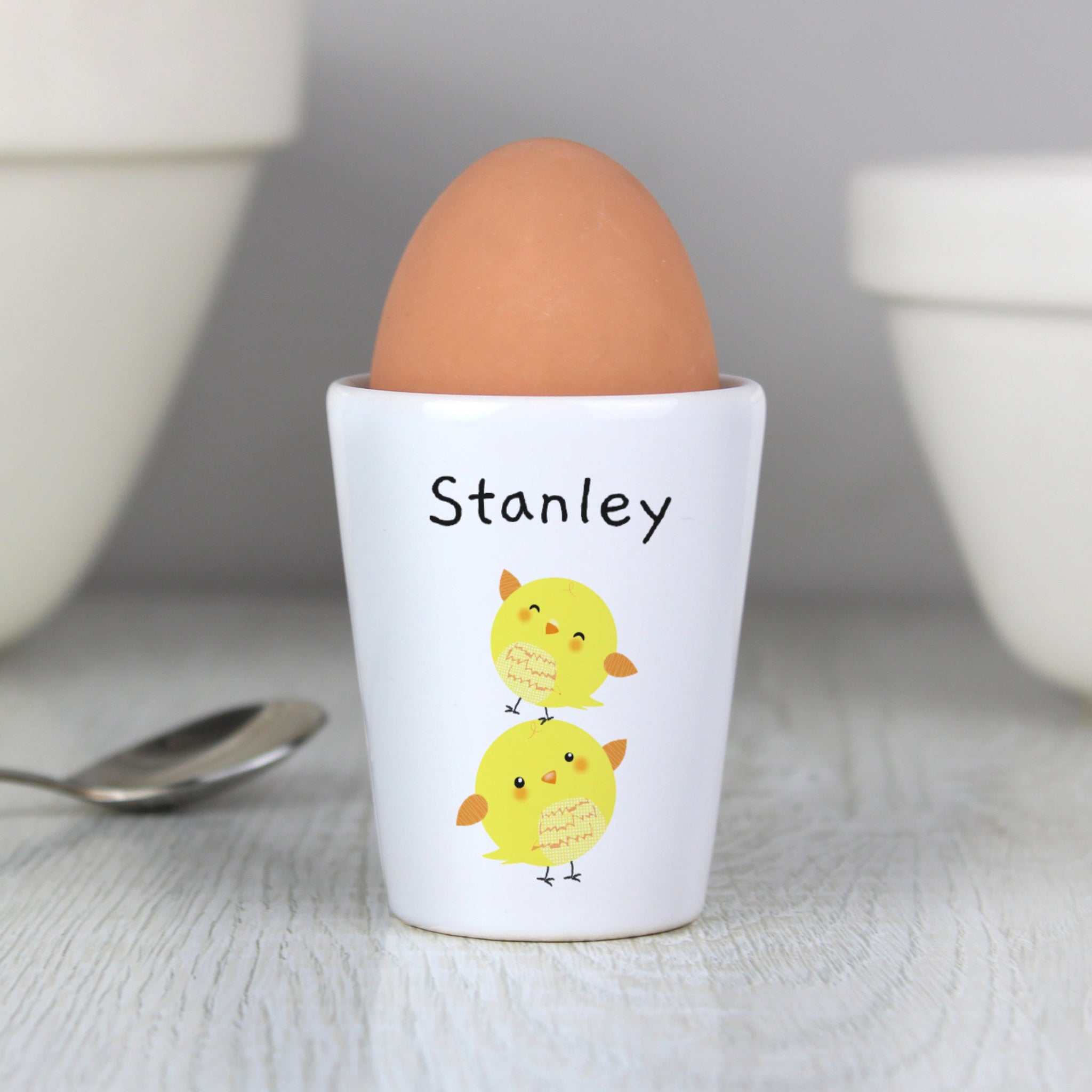 Personalised Easter Chicks Egg Cup: 1 - Egg Cups By Gift Moments