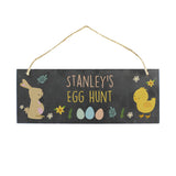 Personalised Easter Egg Hunt Slate Hanging Sign: 4 - Signs & Plaques By Gift Moments