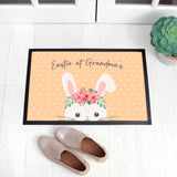 Personalised Easter Rabbit Indoor Doormat: 1 - Doormats By Gift Moments