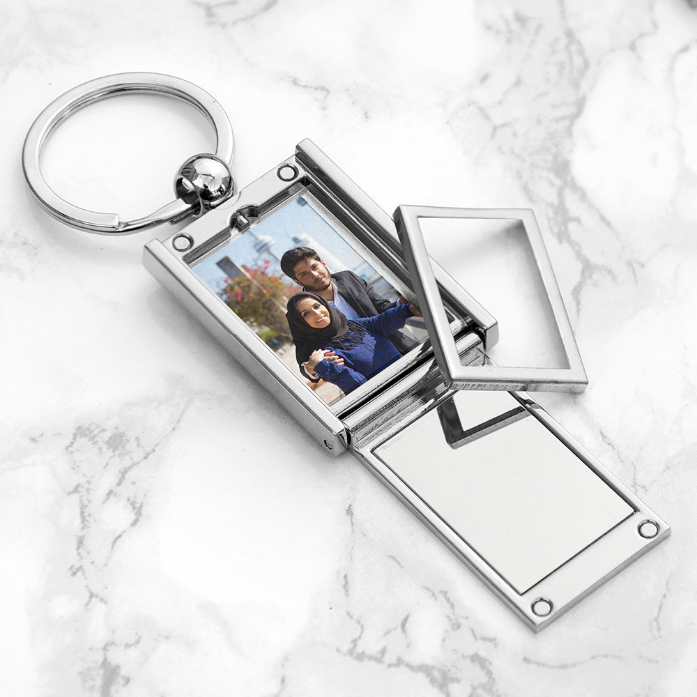 Personalised Eid Mubarak Mini Frame Keyring: 2 - Keyrings By Gift Moments