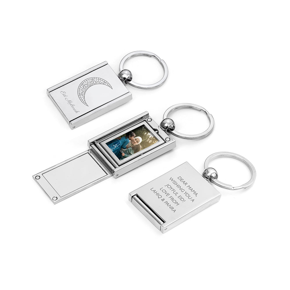 Personalised Eid Mubarak Mini Frame Keyring: 3 - Keyrings By Gift Moments