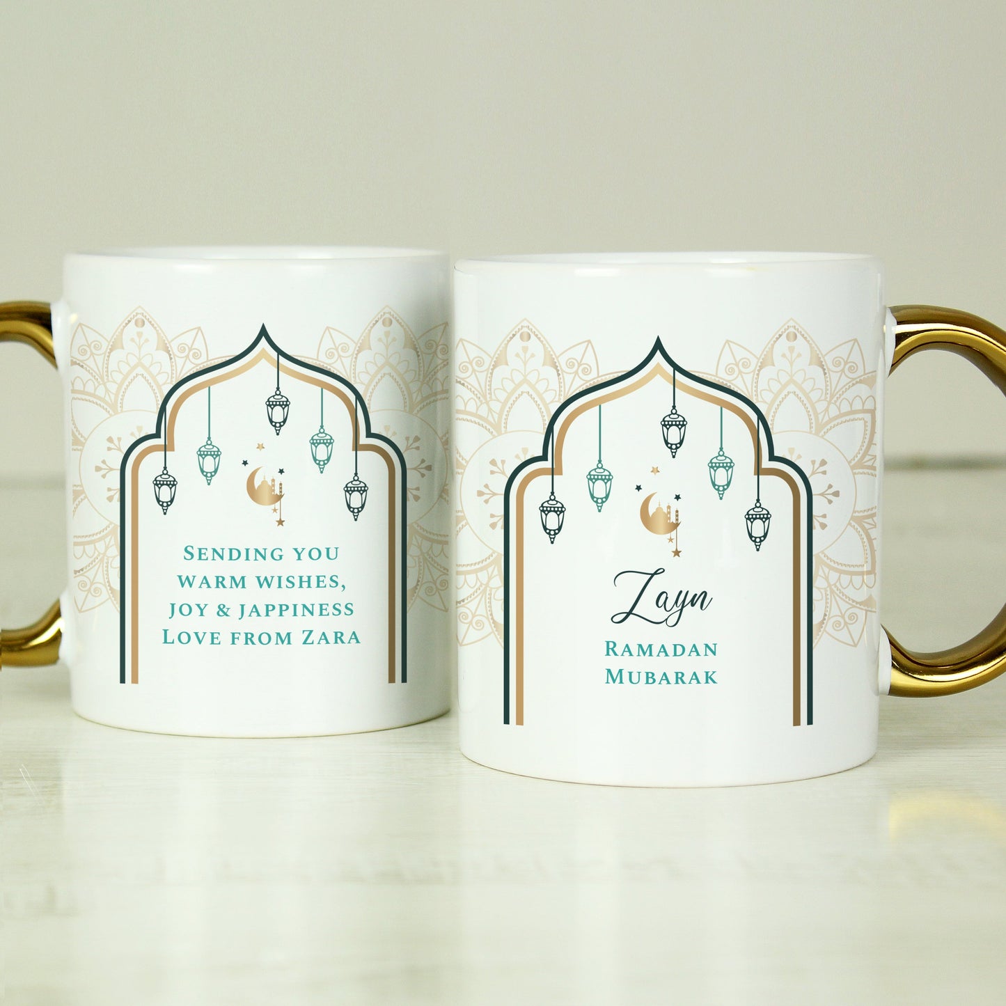 Personalised Eid and Ramadan Gold Handled Mug: 8 - Mugs By Gift Moments