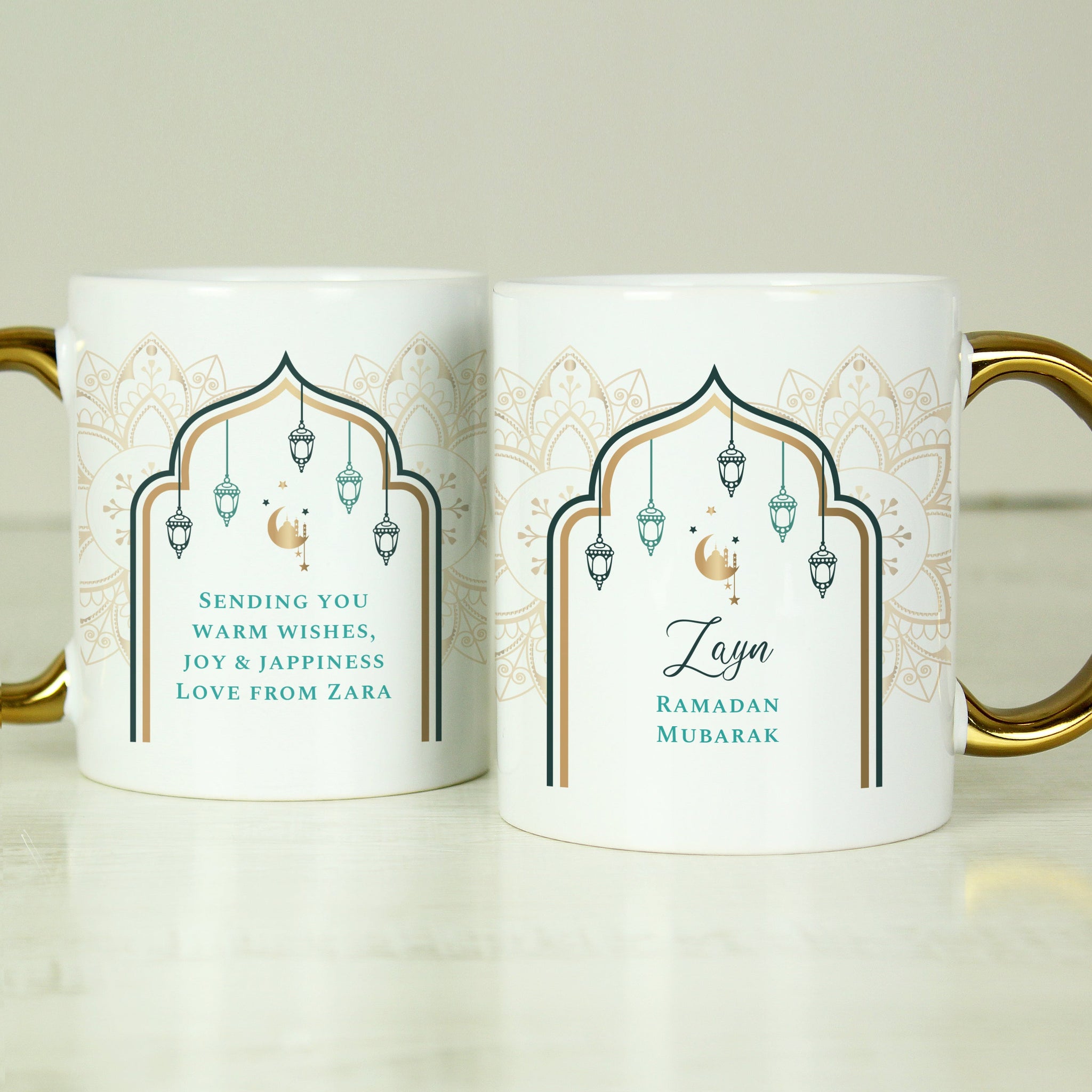 Personalised Eid and Ramadan Gold Handled Mug: 8 - Mugs By Gift Moments