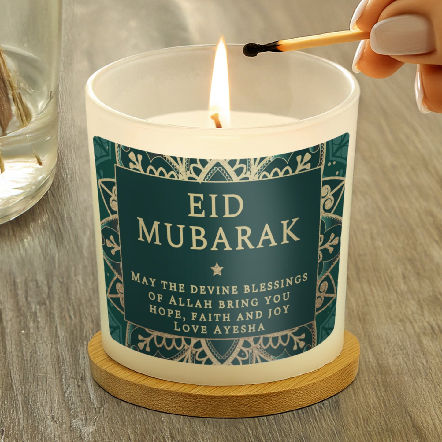 Personalised Eid and Ramadan Scented Jar Candle: 3 - Candles By Gift Moments