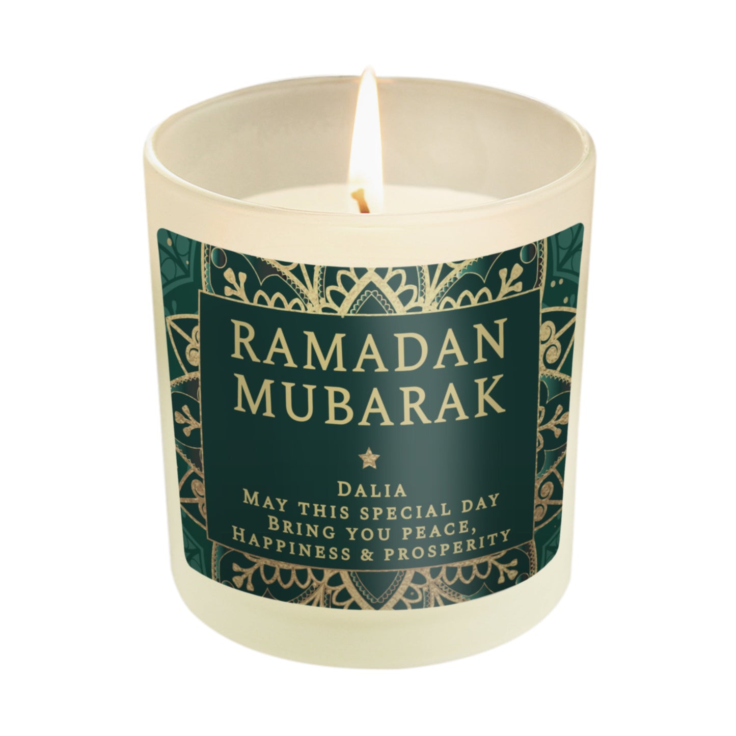 Personalised Eid and Ramadan Scented Jar Candle: 5 - Candles By Gift Moments