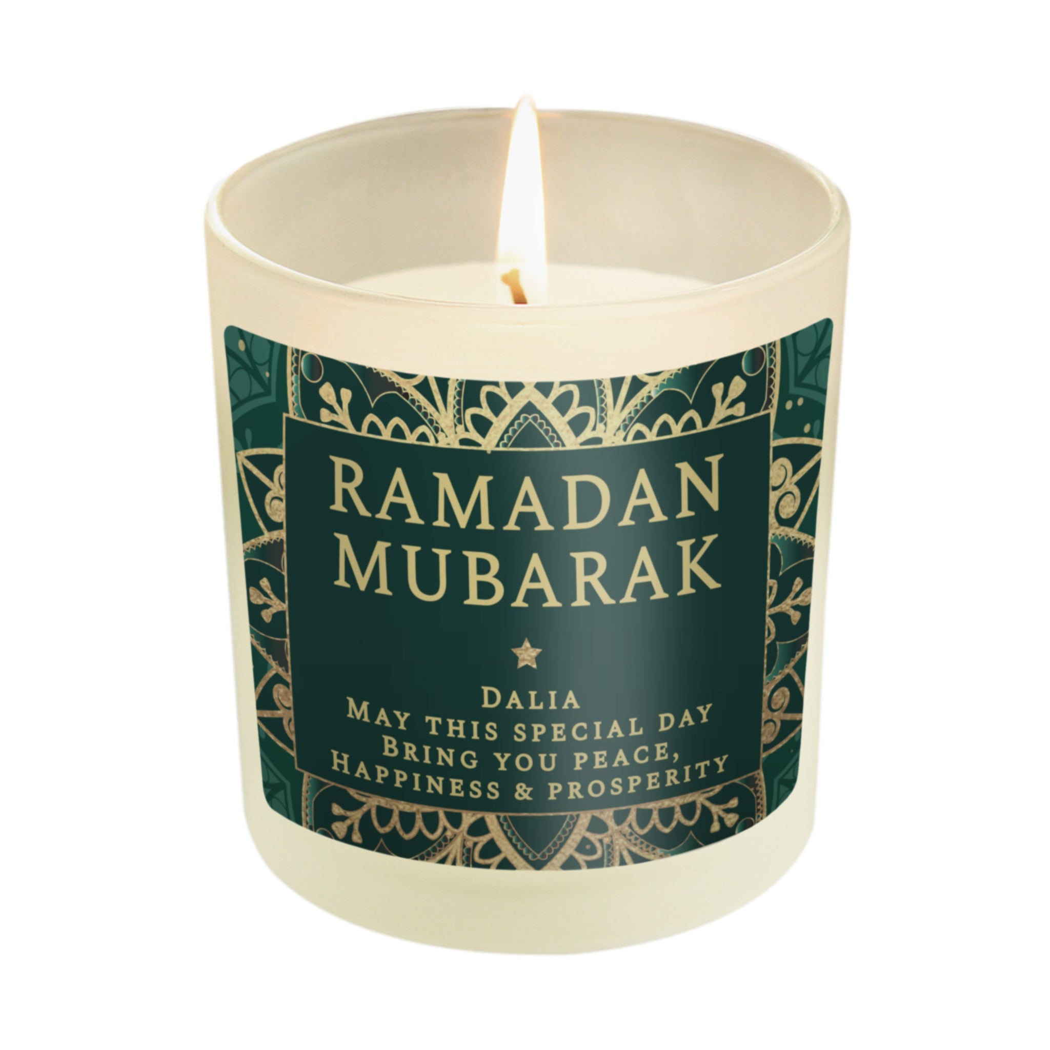 Personalised Eid and Ramadan Scented Jar Candle: 5 - Candles By Gift Moments