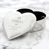 Personalised Elegant Crown Heart Trinket Box & Necklace Set: 4 - Necklaces By Gift Moments