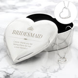 Personalised Elegant Crown Heart Trinket Box & Necklace Set: 5 - Necklaces By Gift Moments
