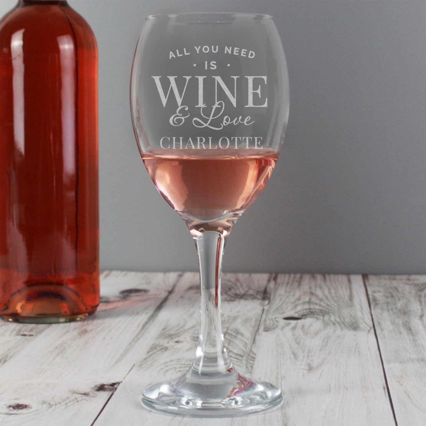 Personalised Elegant Wine Glass: 1 - Wine Glasses By Gift Moments