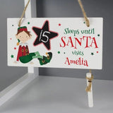 Personalised Elf Christmas Countdown Wooden Sign: 2 - Signs & Plaques By Gift Moments