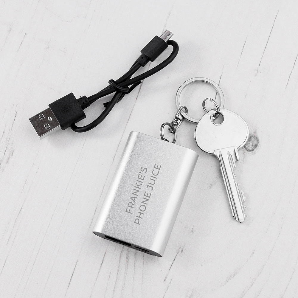 Personalised Emergency Miniature Power Bank Keyring: 1 - Tech Accessories By Gift Moments