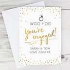Personalised Engagement Card - Shop Greeting Cards At Gift Moments - 1