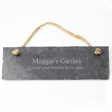 Personalised Engraved Hanging Slate Plaque: 5 - Signs & Plaques By Gift Moments