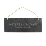 Personalised Engraved Hanging Slate Plaque: 2 - Signs & Plaques By Gift Moments