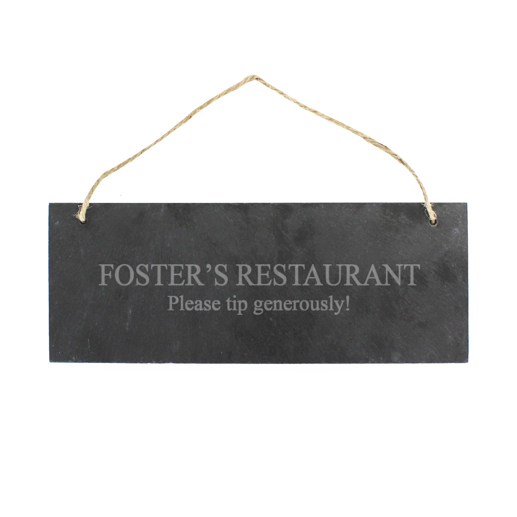 Personalised Engraved Hanging Slate Plaque - Shop Signs & Plaques At Gift Moments - 2