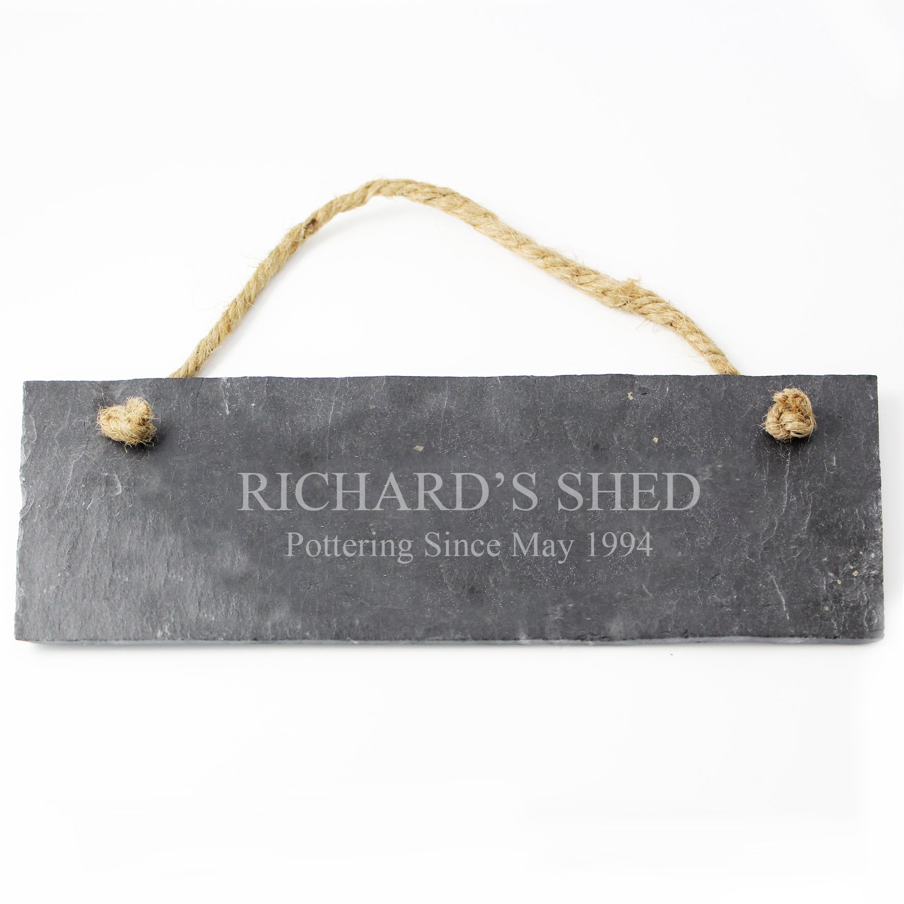 Personalised Engraved Hanging Slate Plaque - Shop Signs & Plaques At Gift Moments - 3