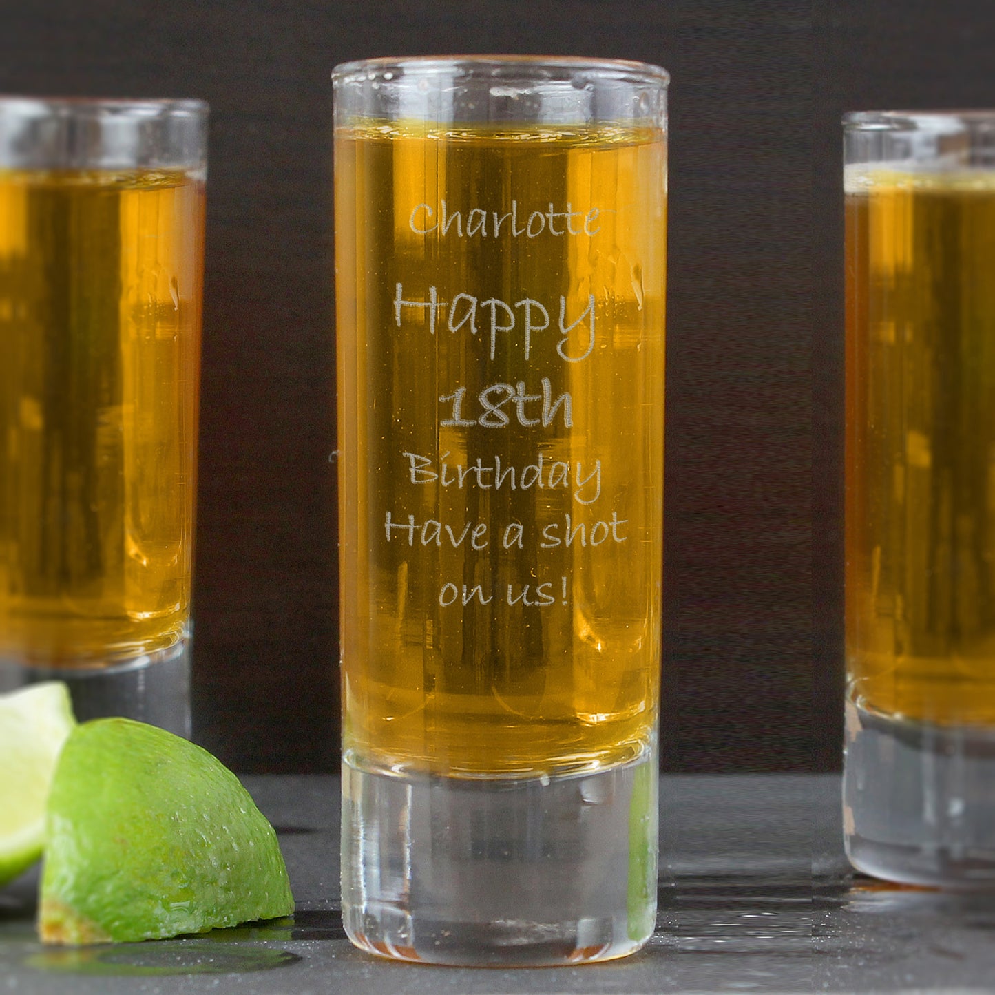 Personalised Engraved Shot Glass: 6 - Shot Glasses By Gift Moments