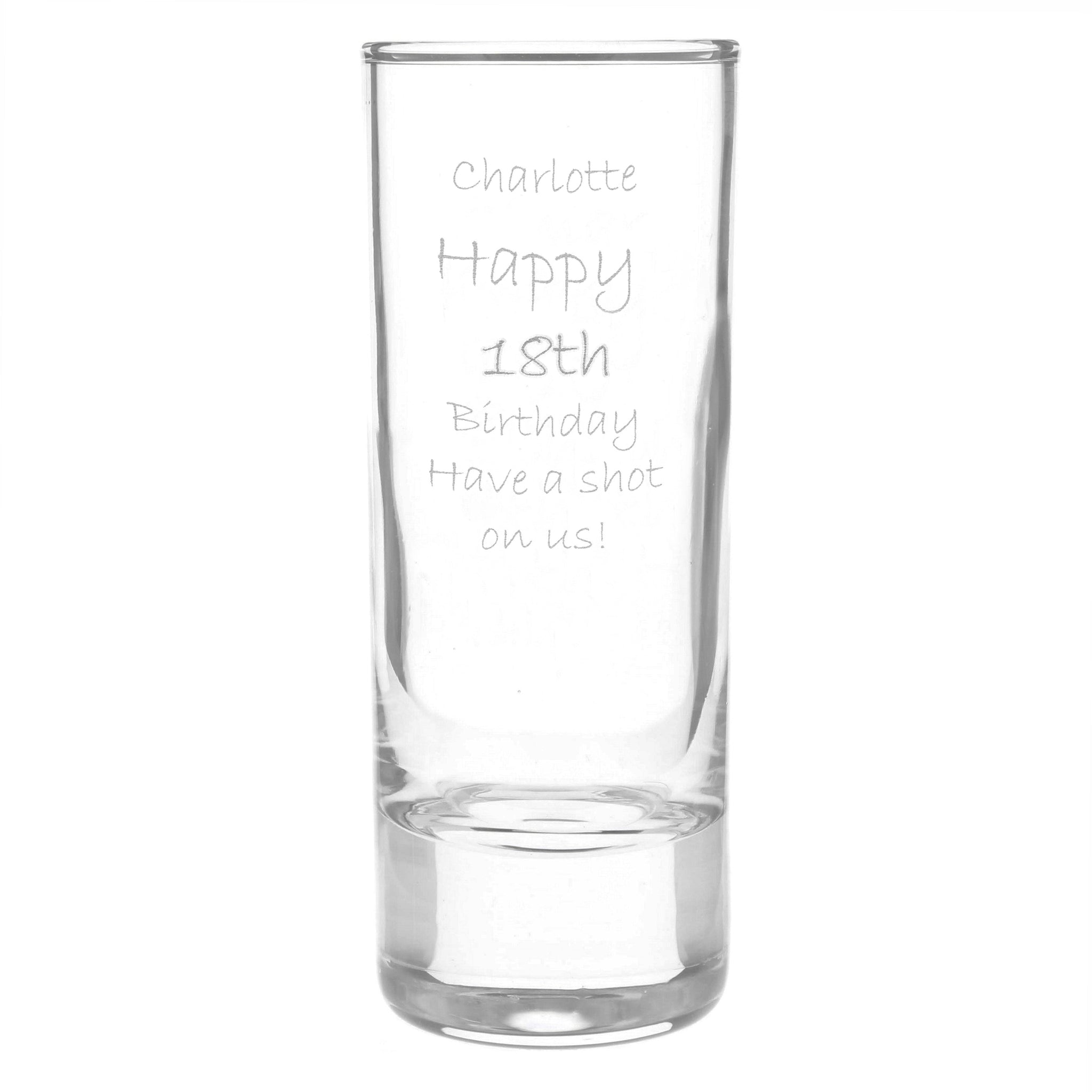 Personalised Engraved Shot Glass: 9 - Shot Glasses By Gift Moments
