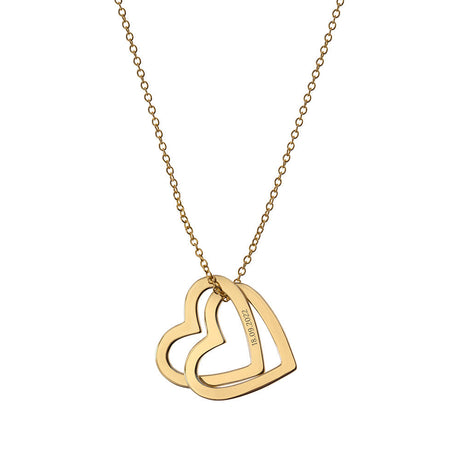 Personalised Entwined Hearts Necklaces: 9 - Necklaces By Gift Moments