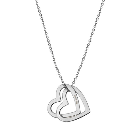 Personalised Entwined Hearts Necklaces: 10 - Necklaces By Gift Moments
