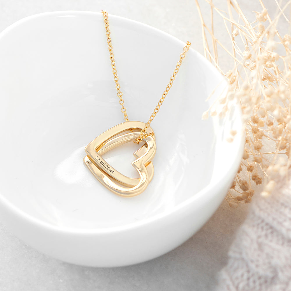 Personalised Entwined Hearts Necklaces: 7 - Necklaces By Gift Moments