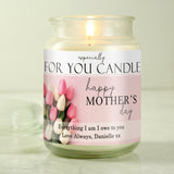 Personalised Especially For You Mothers Day Large Scented Jar Candle: 3 - Candles By Gift Moments