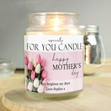 Personalised Especially For You Mothers Day Large Scented Jar Candle: 4 - Candles By Gift Moments