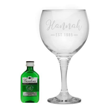 Personalised Established Gin Gift Set: 5 - Alcohol Sets By Gift Moments