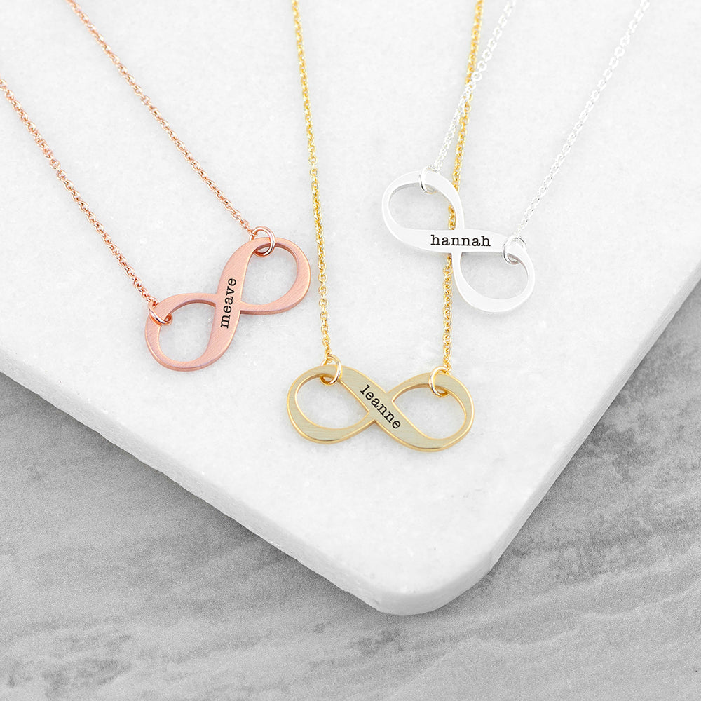 Personalised Eternal Love Infinity Pendant Necklaces: 1 - Necklaces By Gift Moments