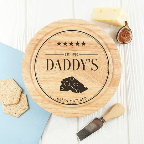 Personalised Extra Mature Cheese Board Set: 2 Cheese Boards By Gift Moments