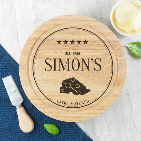Personalised Extra Mature Cheese Board Set: 3 Cheese Boards By Gift Moments