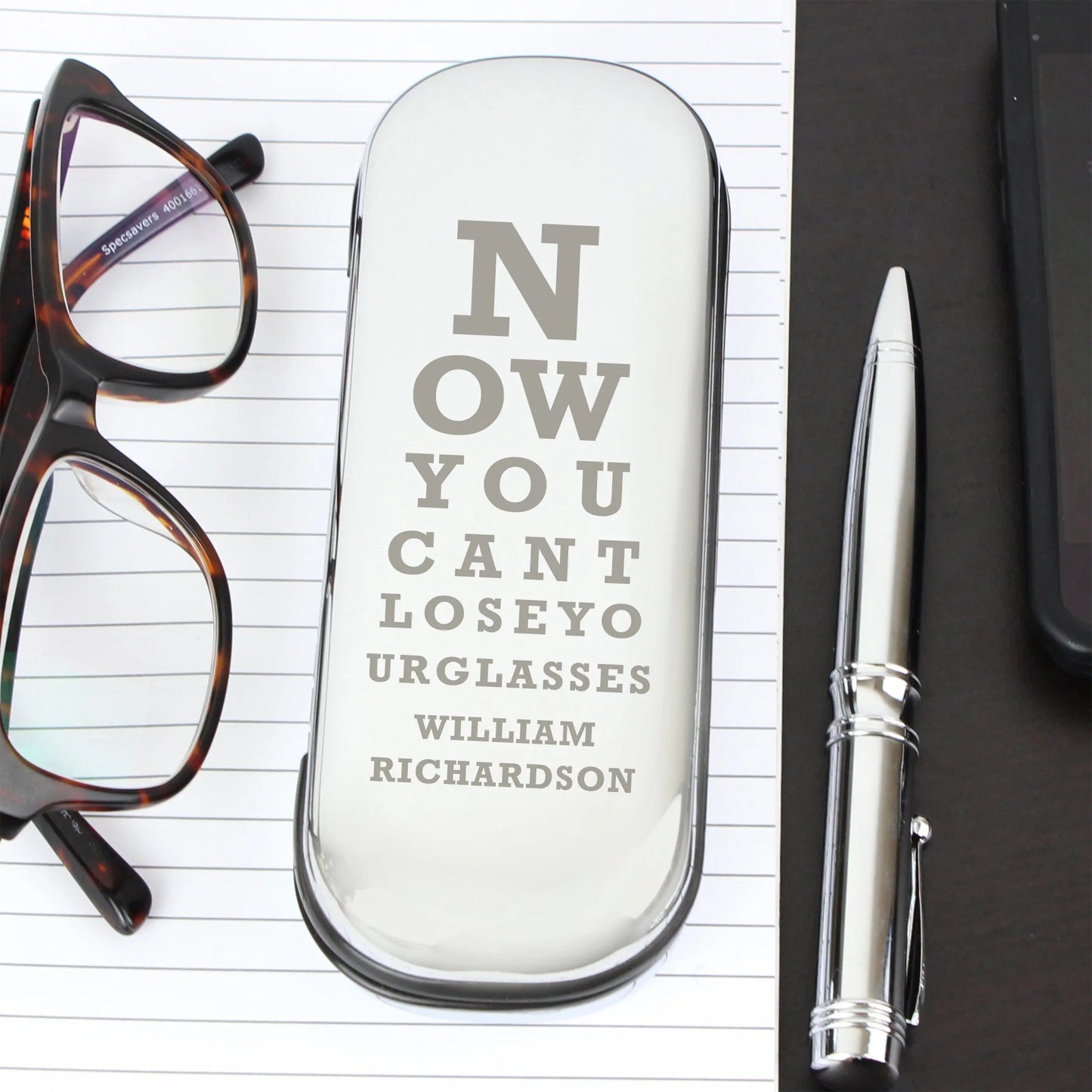 Personalised Eye Exam Glasses Case: 3 - Glasses Cases By Gift Moments